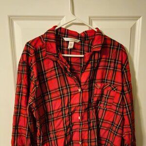 Victoria's Secret Flannel PJs XL